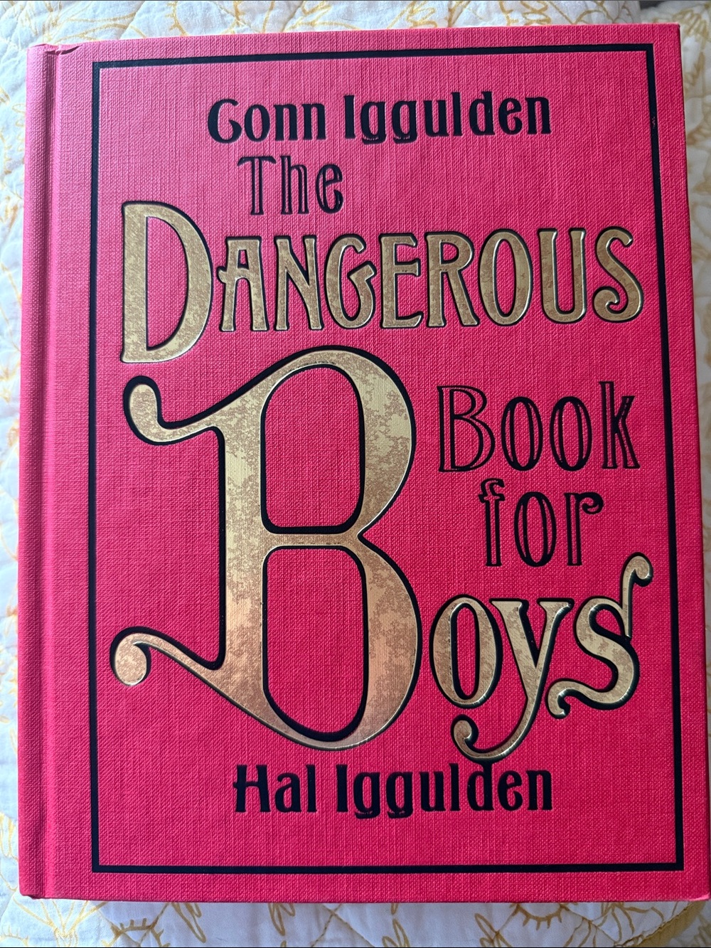 The Dangerous Book for Boys — Pink Hardcover with Gold Lettering